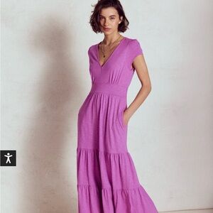 NWT Boden Eloise Tiered Midi Dress Size 8 Petite